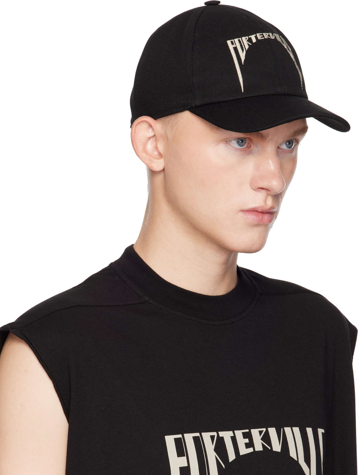 Rick Owens DRKSHDW Black Porterville Baseball Cap Rick Owens Drkshdw
