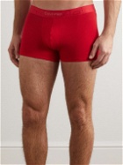 Calvin Klein Underwear - Icon Stretch-Cotton Boxer Briefs - Red