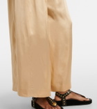 Isabel Marant Nolia satin wide-leg pants