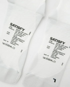 Satisfy Running Merino Nylon Tube Socks White Men