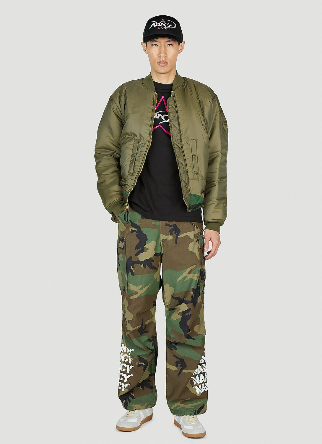 Nancy Camouflage Bomber Jacket