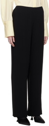 Theory Black Elasticized Trousers