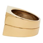 Maison Margiela Gold and Black Dual Stackable Rings
