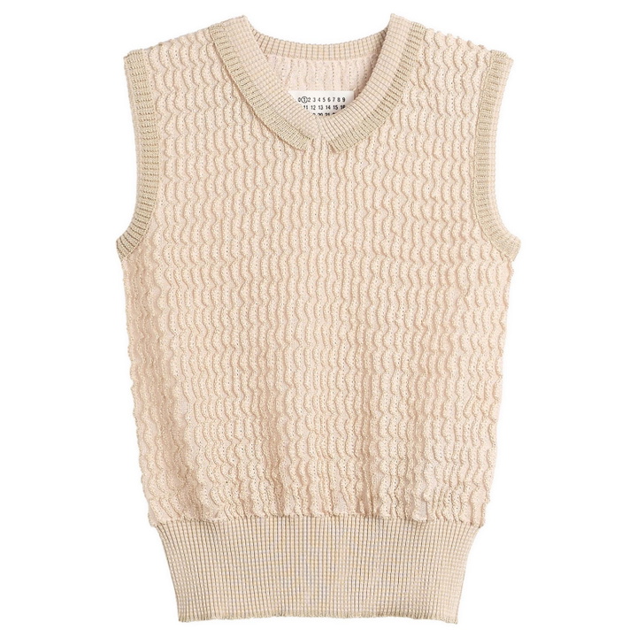 Photo: Maison Margiela Women's Knitted Sleeveless Top in Pale Pink