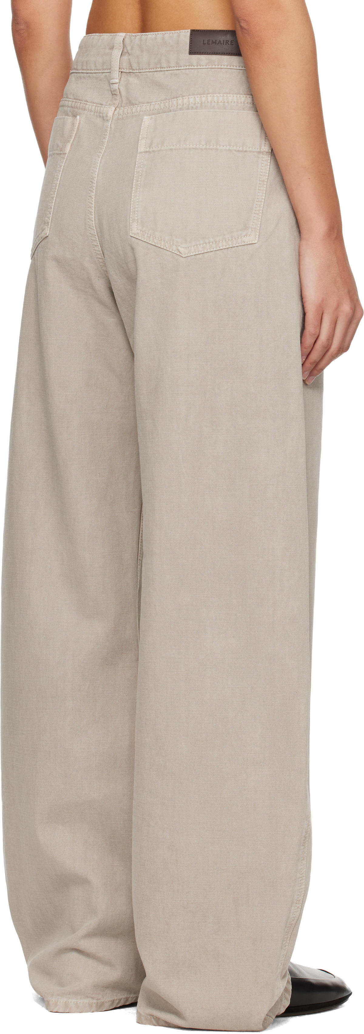 LEMAIRE Gray High Waisted Curved Jeans