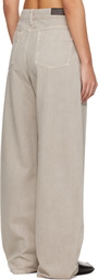 LEMAIRE Gray High Waisted Curved Jeans