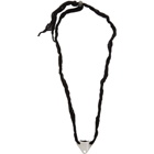 Jil Sander Black Backflow Necklace