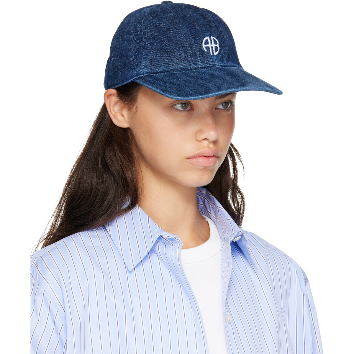 ANINE BING Navy Jeremy Baseball Cap