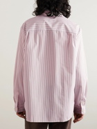 A.P.C. - Malo Striped Cotton-Poplin Shirt - Pink