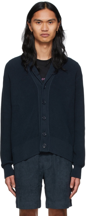 Photo: Boss Navy Cotton Cardigan