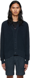 Boss Navy Cotton Cardigan