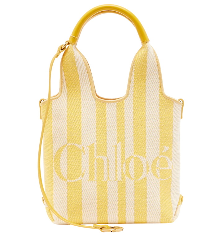 Photo: Chloé Stripy Small jacquard tote bag