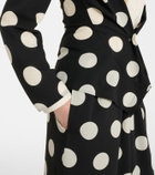 Junya Watanabe Polka-dot georgette blazer