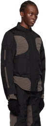 HOKITA Black & Gray Layered Jacket