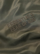 FEAR OF GOD ESSENTIALS - Logo-Flocked Nylon Shirt - Black