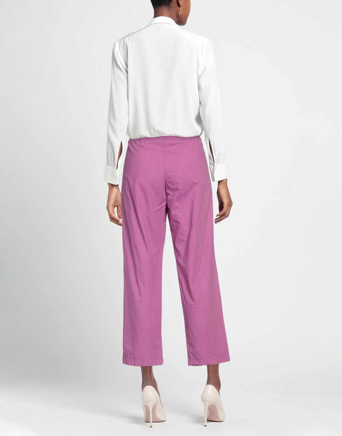 Manila Grace Womens Pants Mauve