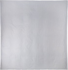 Tekla White & Blue Percale Duvet Cover, Queen