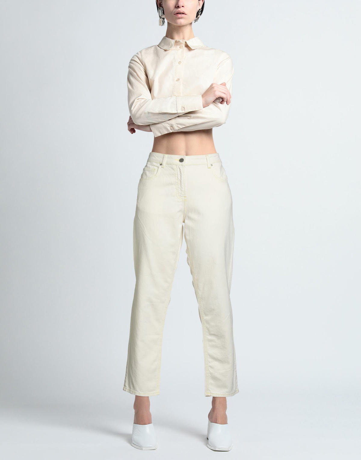 Alessia Santi Denim Womens Jeans Cream