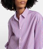 Loewe Turn-up pinstriped cotton shirt