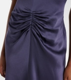 Victoria Beckham Isabella gathered satin gown