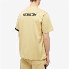 Helmut Lang Men's Slant Logo T-Shirt in Uniform Khaki