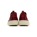 Lemaire Red Veja Edition Aquashoe V-Knit Bastille Sneakers