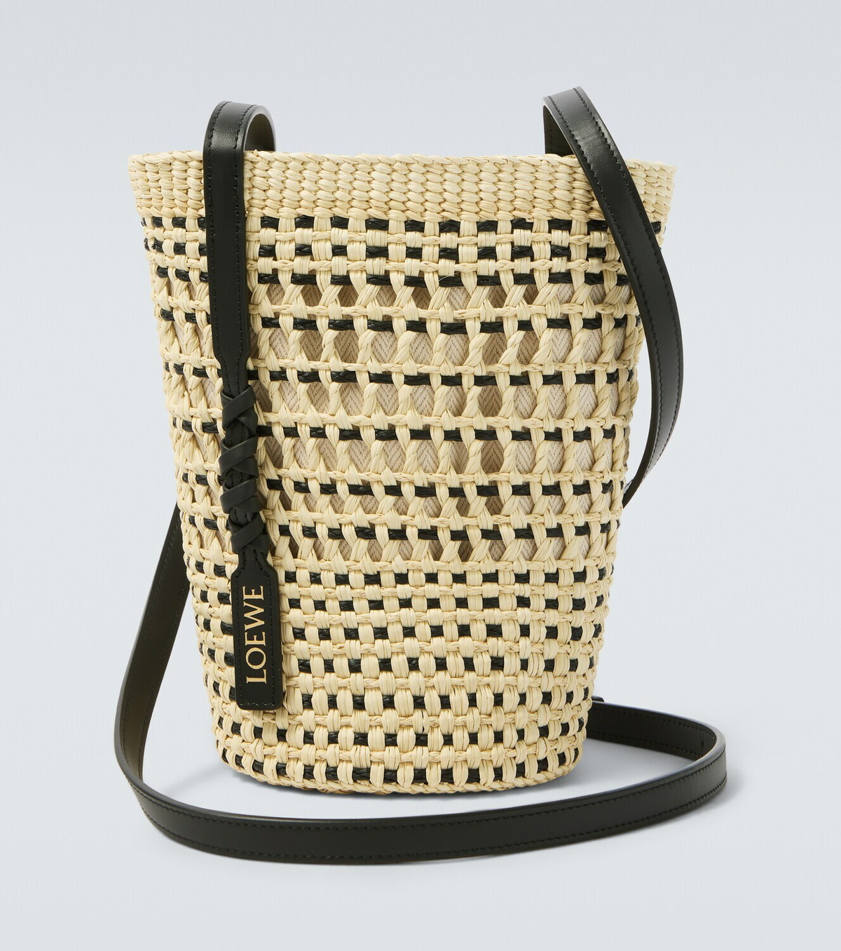 Loewe Paula's Ibiza leather-trimmed shoulder bag