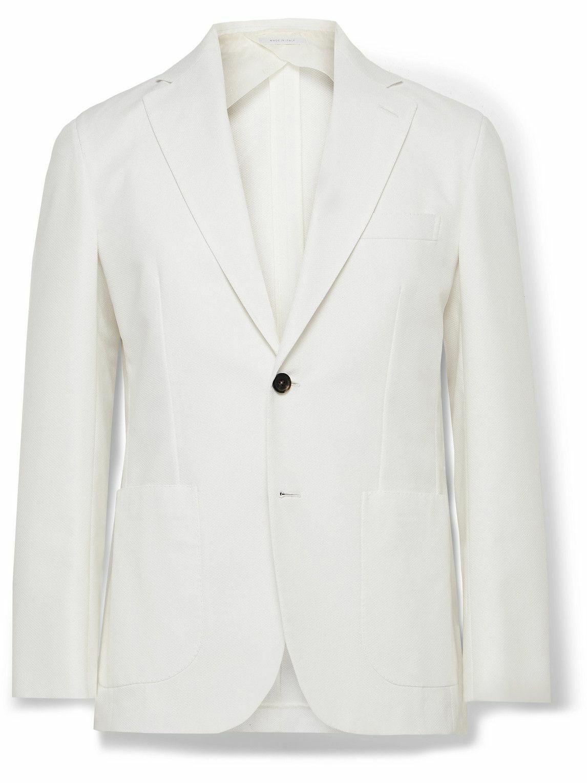 Brioni - Cotton-Jacquard Blazer - White Brioni