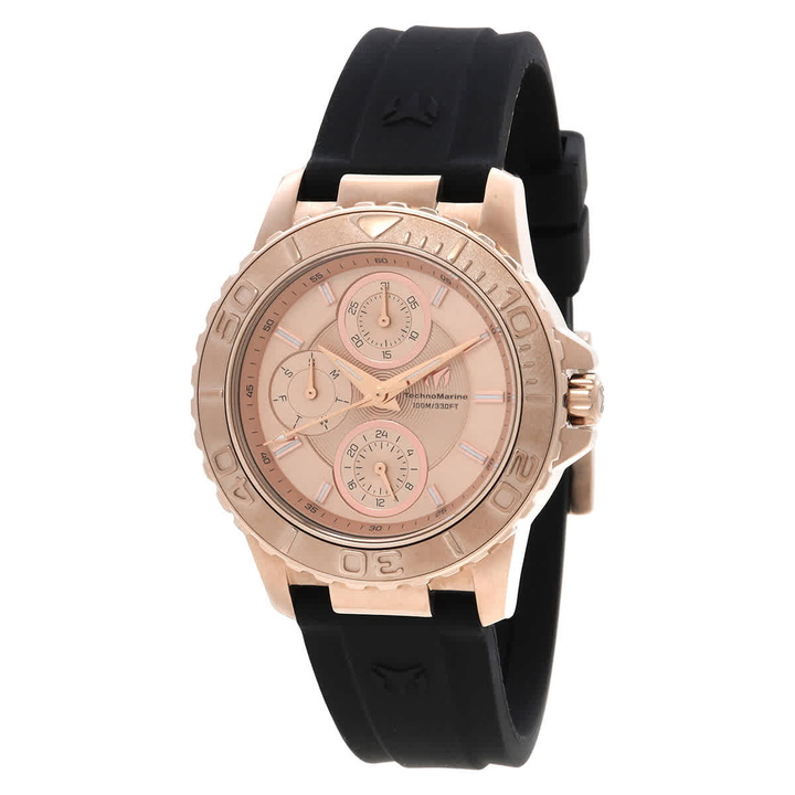 Photo: Technomarine Sea Quartz Rose Gold Dial Ladies Watch TM-725015