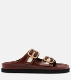 Birkenstock 1774 Arizona leather-trimmed sandals