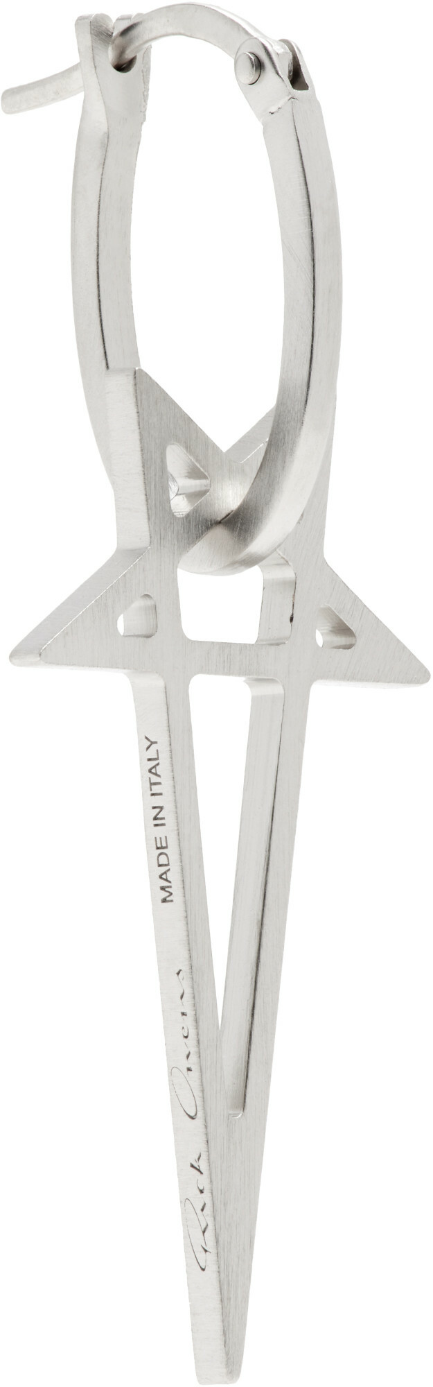 Rick Owens Pentagram Single Earring