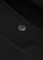 Toteme Funnel-neck Cotton-blend Poplin Jacket Black