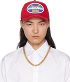 Dsquared2 Red Baseball Gabardine Cap