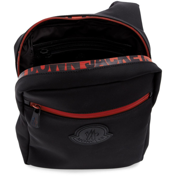 Moncler Black and Red Pascal Bag Moncler
