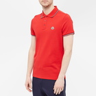 Moncler Men's Classic Logo Polo in Red