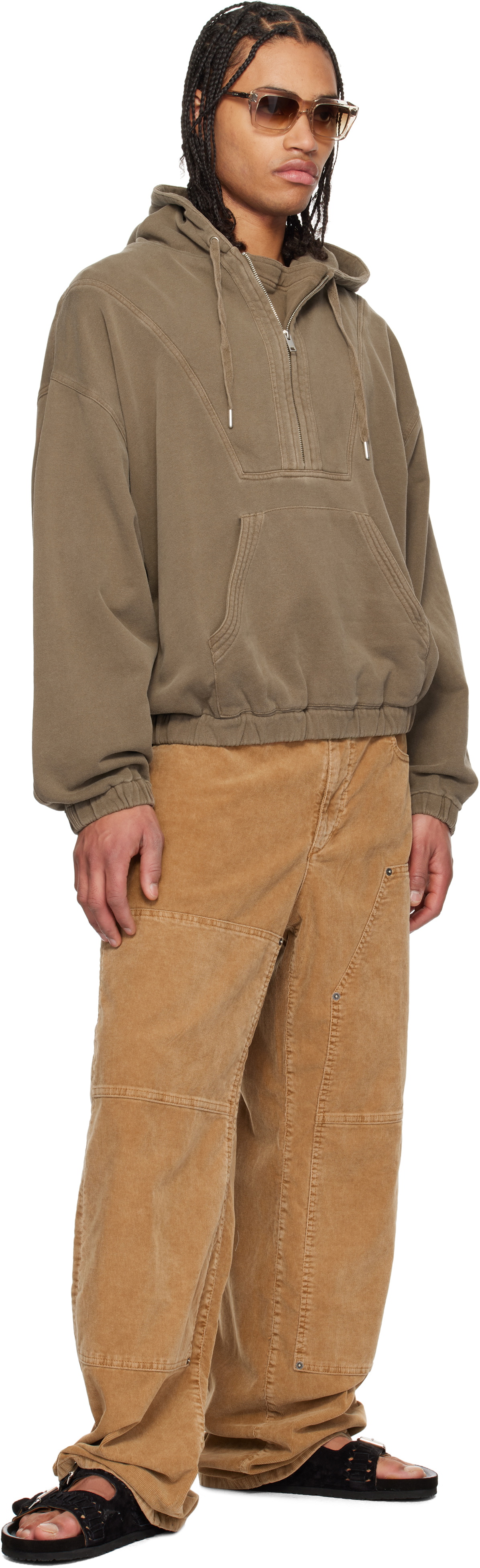 Isabel Marant Khaki Yanis Hoodie