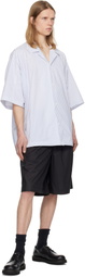 Juun.J Black Cotton Padded Shorts