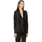 Haider Ackermann Black Silk Dali Blouse