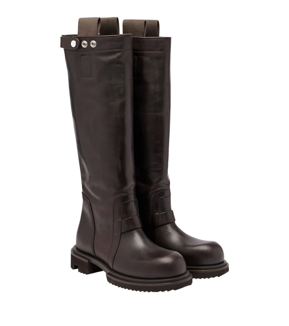 Rick Owens Black Motocross Kiss 65 Mid-Calf Boots Rick Owens