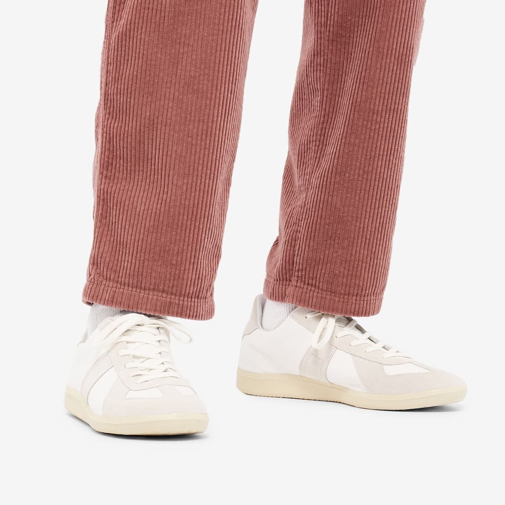 Novesta German Army Trainer Leather Sneakers in White/Ecru Novesta