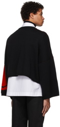 Raf Simons Black Smiley Edition Rib Knit Sweater
