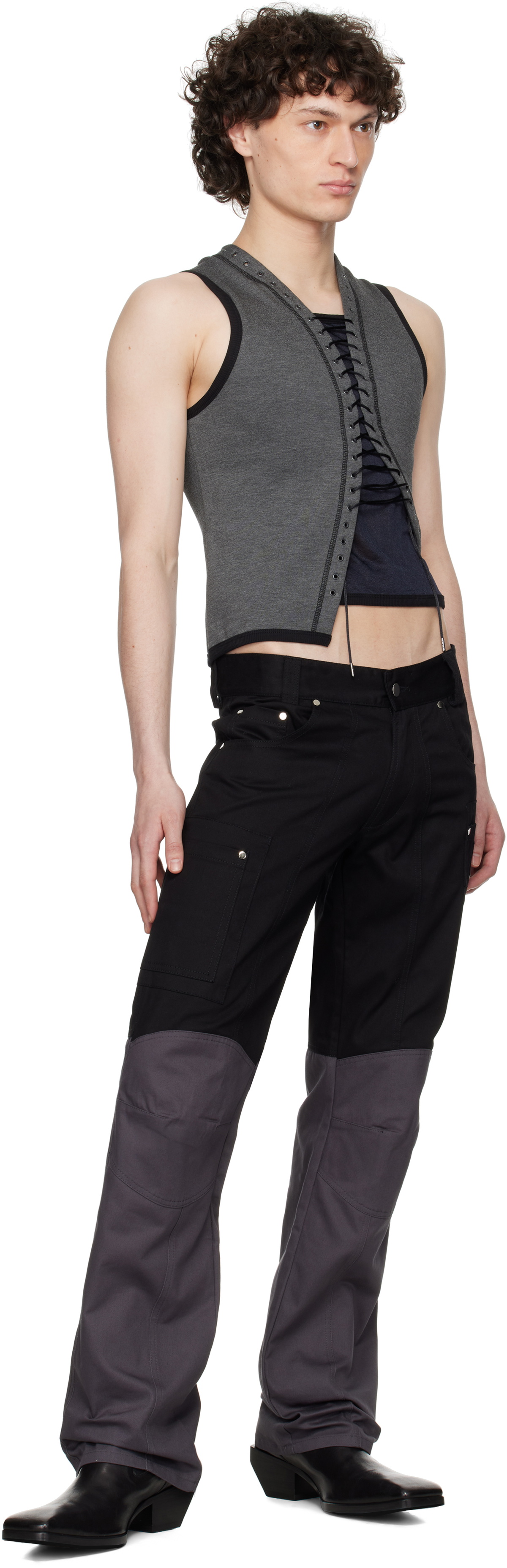 GmbH Black & Gray Wolfgang Trousers