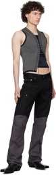 GmbH Black & Gray Wolfgang Trousers