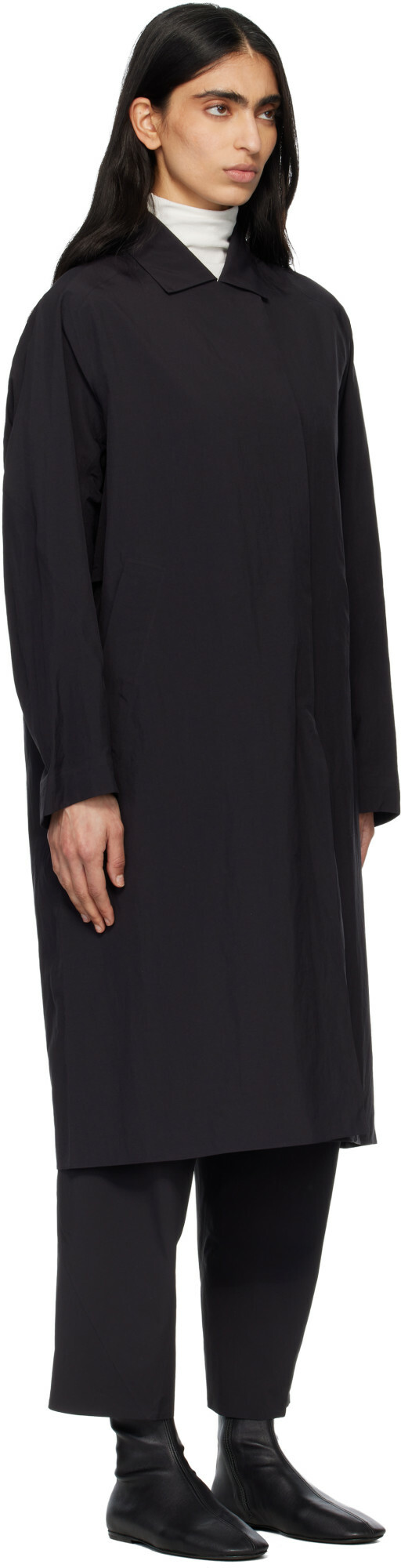 Veilance Black Nitra SL Trench Coat
