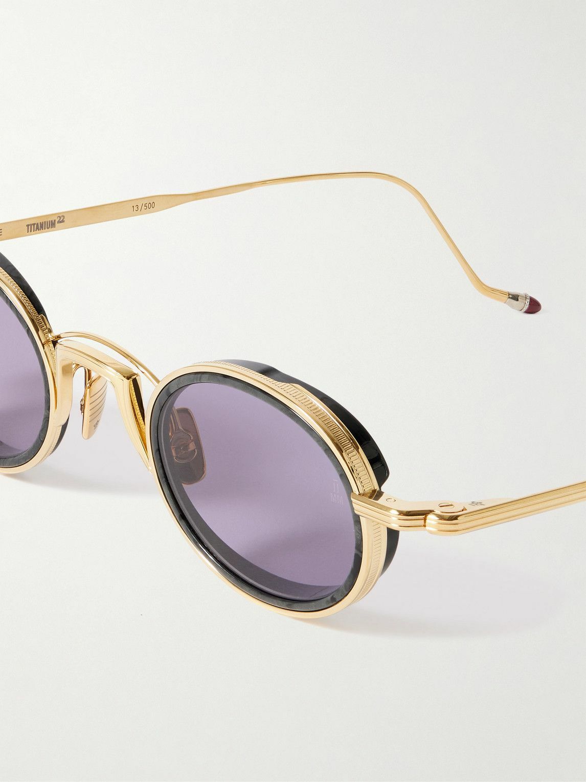 Jacques Marie Mage - Varda Oval-Frame Gold-Tone and Acetate Sunglasses