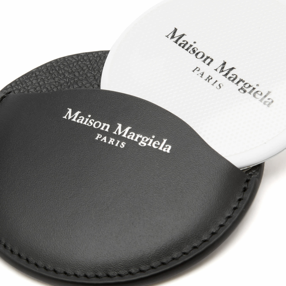 Maison Margiela Women's Circle Keyring in Black 