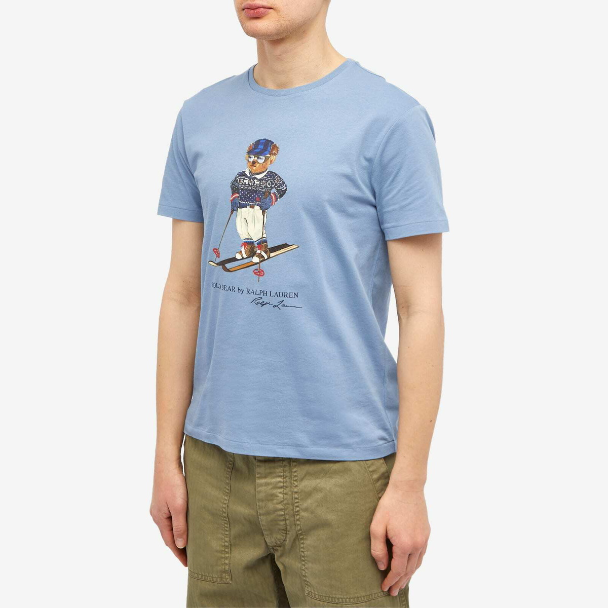 Polo Ralph Lauren Men's Ski Bear T-Shirt in Channel Blue
