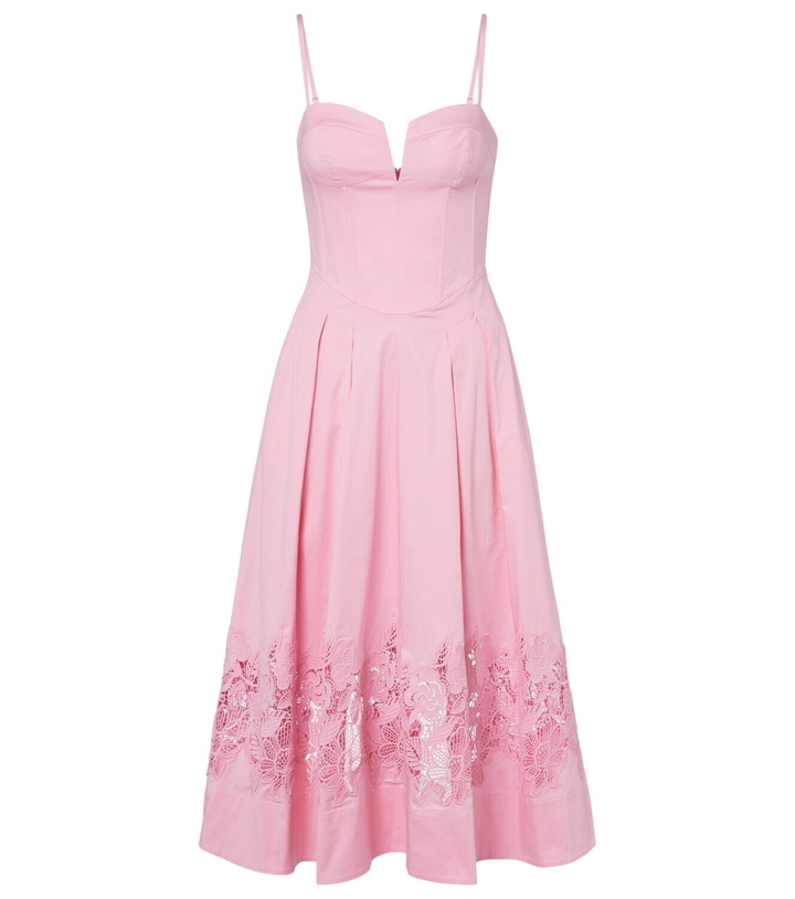 Photo: Rebecca Vallance Montreux cotton-blend bustier dress