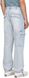 Ksubi Blue Riot Denim Cargo Pants