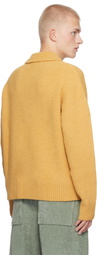 AMI Paris Yellow Ami de Coeur Polo